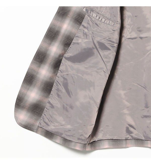 BEAMS PLUS「4B Cuffs Jacket Washble Wool Ombre Plaid」|テーラードジャケット|