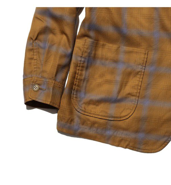 BEAMS PLUS「4B Cuffs Jacket Washble Wool Ombre Plaid」|テーラードジャケット|