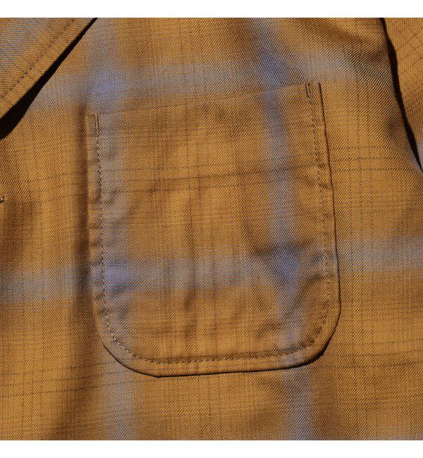 BEAMS PLUS「4B Cuffs Jacket Washble Wool Ombre Plaid」|テーラードジャケット|