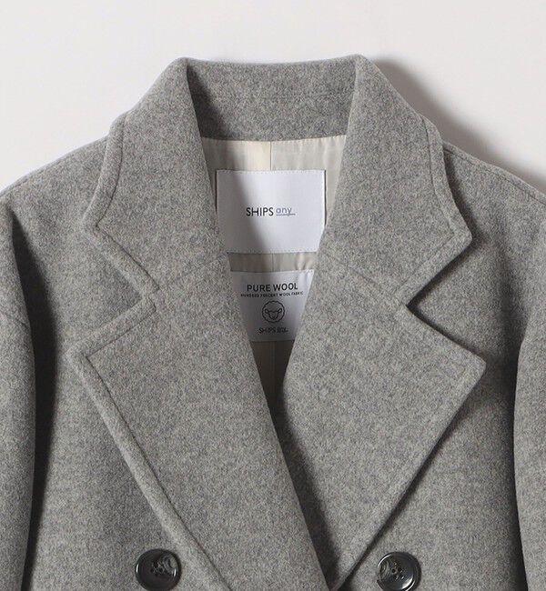 SHIPS any「《一部追加予約》【WEB限定】PURE WOOL ロング テーラード コート」|チェスターコート|