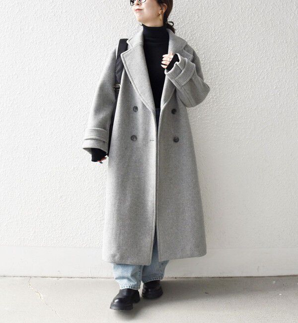 SHIPS any「《一部追加予約》【WEB限定】PURE WOOL ロング テーラード コート」|チェスターコート|