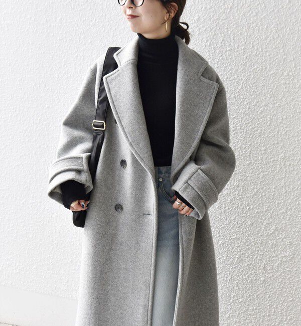 SHIPS any「《一部追加予約》【WEB限定】PURE WOOL ロング テーラード コート」|チェスターコート|