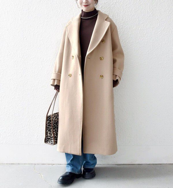 SHIPS any「《一部追加予約》【WEB限定】PURE WOOL ロング テーラード コート」|チェスターコート|