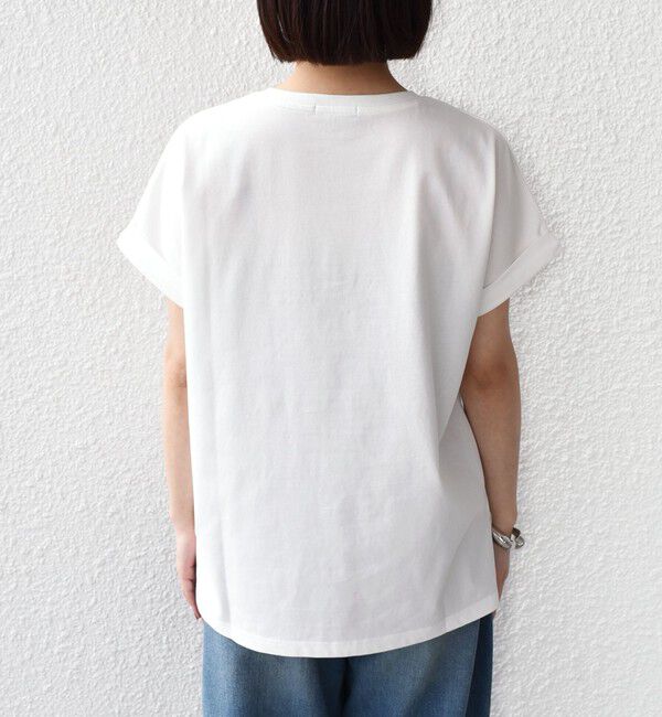 SHIPS Colors 「【一部WEB限定】SHIPS Colors:〈接触冷感・UVカット〉ビッグロゴ ドルマン Tシャツ◇」|Tシャツ・カットソー|
