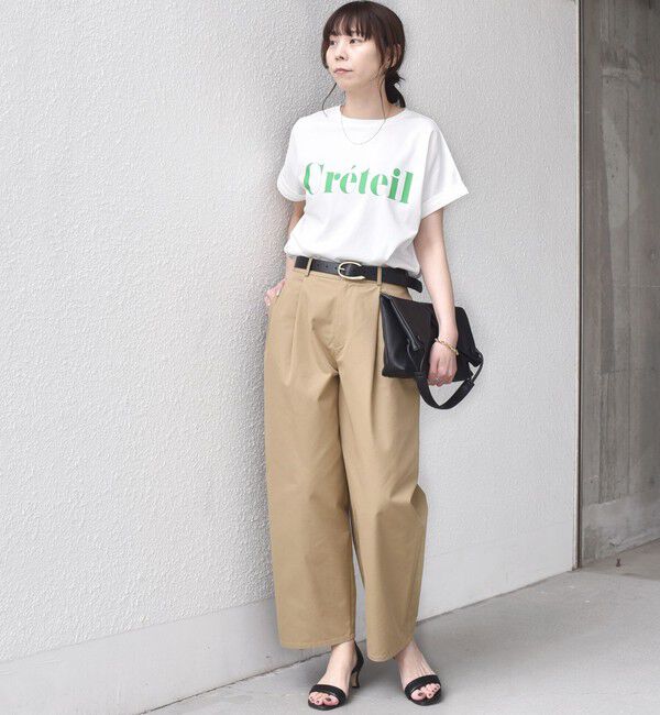 SHIPS Colors 「【一部WEB限定】SHIPS Colors:〈接触冷感・UVカット〉ビッグロゴ ドルマン Tシャツ◇」|Tシャツ・カットソー|