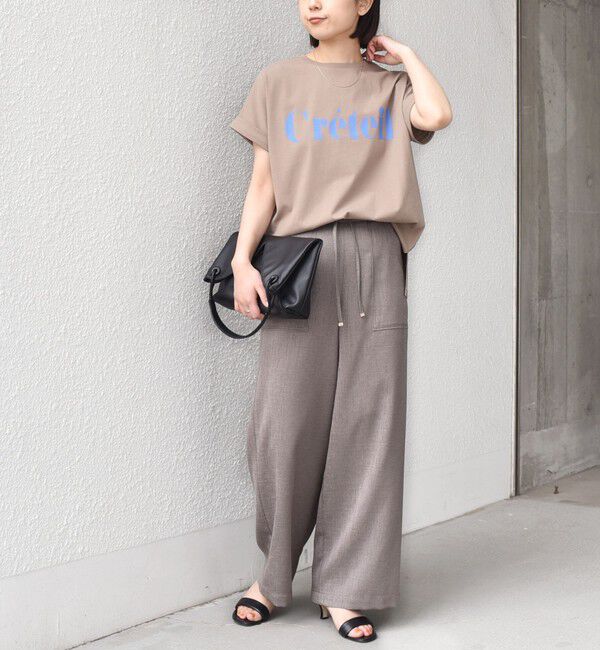 SHIPS Colors 「【一部WEB限定】SHIPS Colors:〈接触冷感・UVカット〉ビッグロゴ ドルマン Tシャツ◇」|Tシャツ・カットソー|