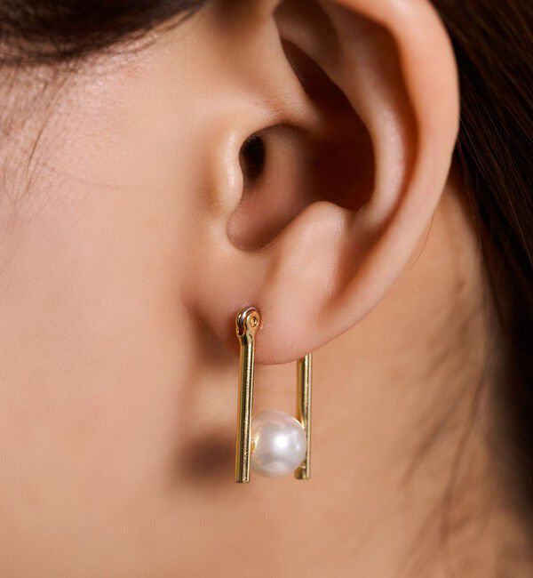 TOMORROWLAND GOODS「【別注】januka パールコンビピアス」|ピアス|