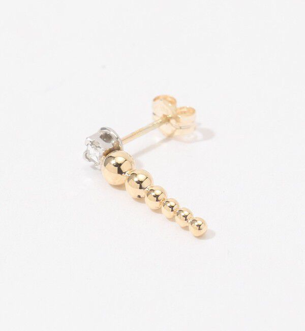 TOMORROWLAND GOODS「PLOW Grain Conch Shell ダイヤピアス」|ピアス|