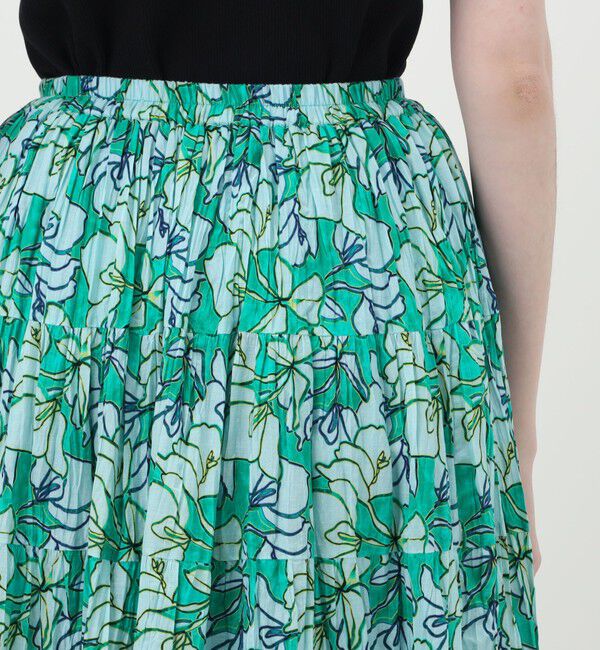 TOMORROWLAND BUYING WEAR「【別注】MARIHA Flower Poem 草原の虹のスカート」|フレア|