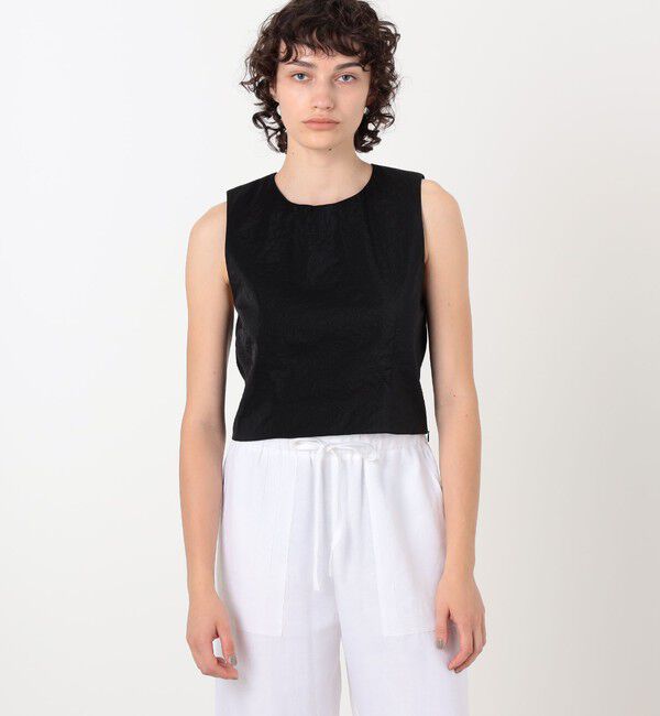 TOMORROWLAND GOODS「LAUREN MANOOGIAN CROP ノースリーブトップ」|シャツ・ブラウス|