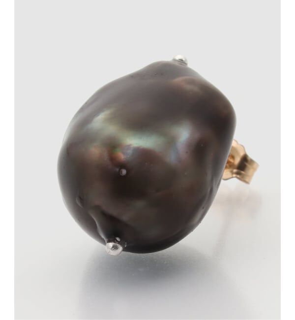 IENA「GARDEN OF EDEN/ガーデン オブ エデン Black Baroqie pearl pirce ピアス(両耳)」|ピアス|