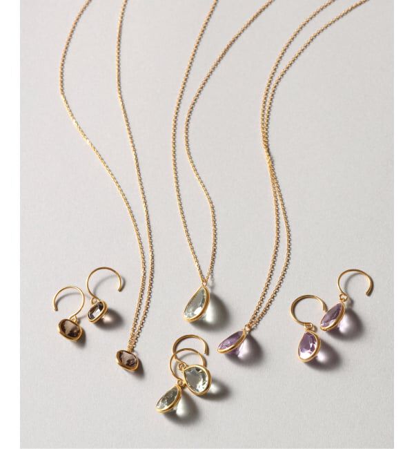 Spick and Span「《WEB限定》【SAMH by LILAS】スモーキークォーツネックレス SVK18GP」|ネックレス|