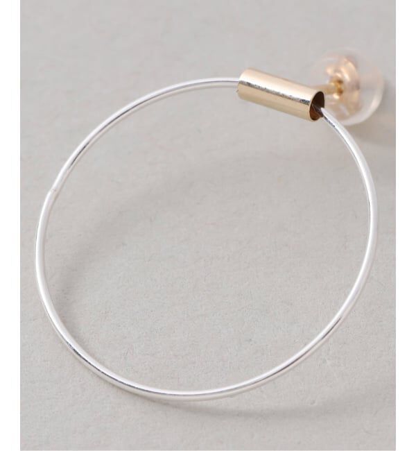 Spick and Span「《WEB限定》【SAMH by LILAS】コンビサークルピアス SV（両耳）」|ピアス|