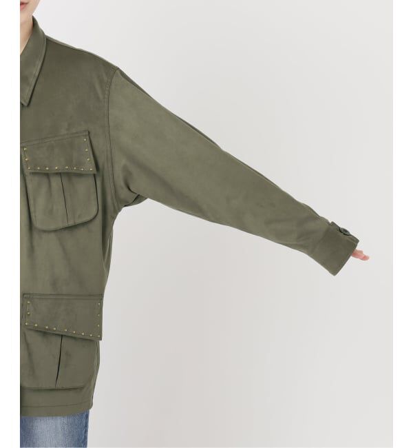 Spick and Span「ARCHIVE STANCE / アーカイブスタンス fale suede military JK」|ミリタリージャケット|