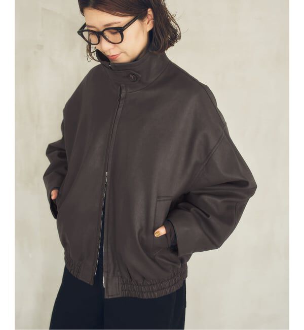 Spick and Span「《40周年 / 予約》S.SHIORI*S 中綿フェイクレザーブルゾン」|その他|