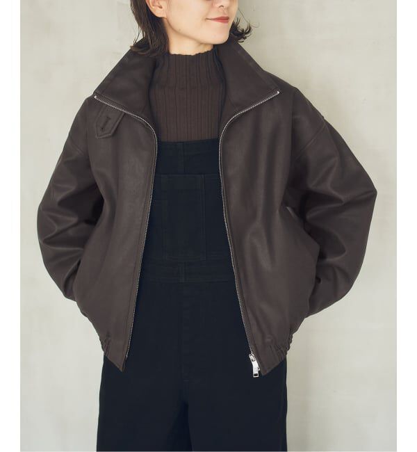 Spick and Span「《40周年 / 予約》S.SHIORI*S 中綿フェイクレザーブルゾン」|その他|