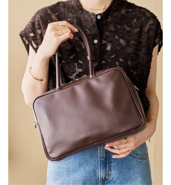  「MILOS/ミロス soft leather Square ボストン」|ボストンバッグ|