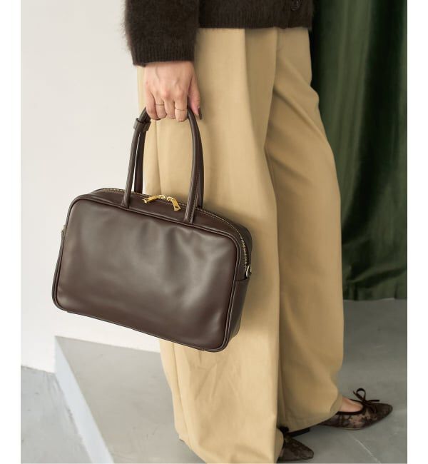  「MILOS/ミロス soft leather Square ボストン」|ボストンバッグ|