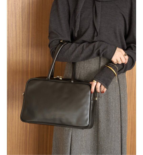  「MILOS/ミロス soft leather Square ボストン」|ボストンバッグ|