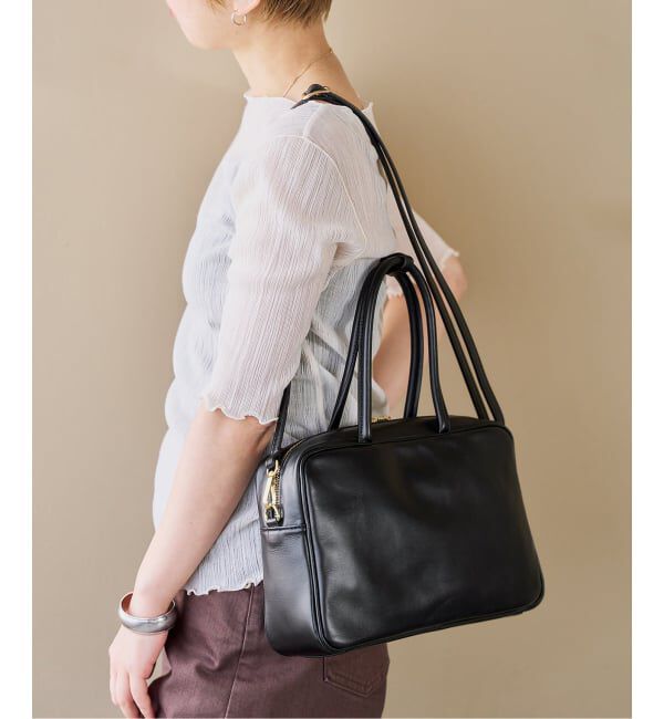  「MILOS/ミロス soft leather Square ボストン」|ボストンバッグ|