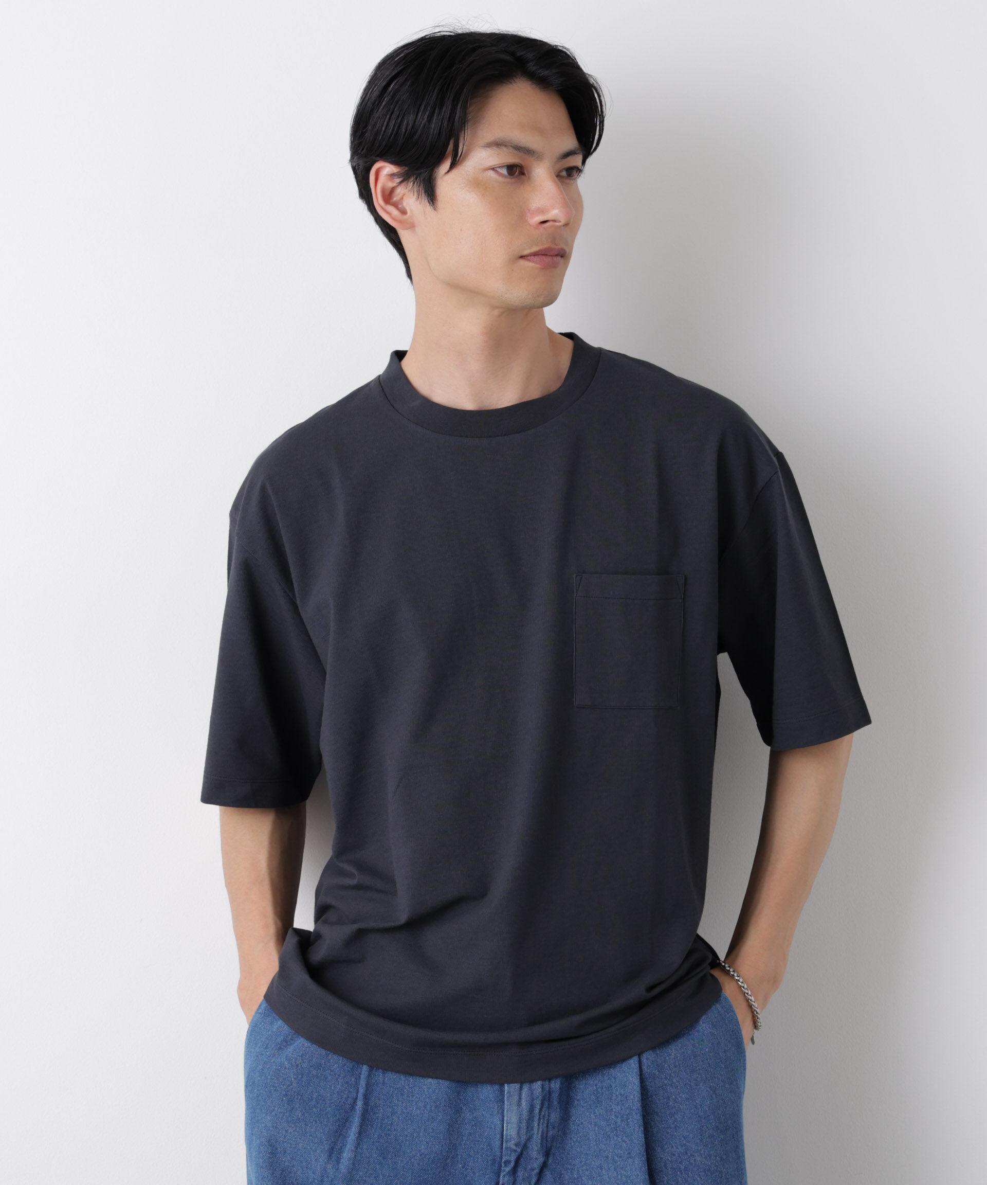 NANO universe「ドライ天竺Tシャツ 半袖」|Tシャツ・カットソー|