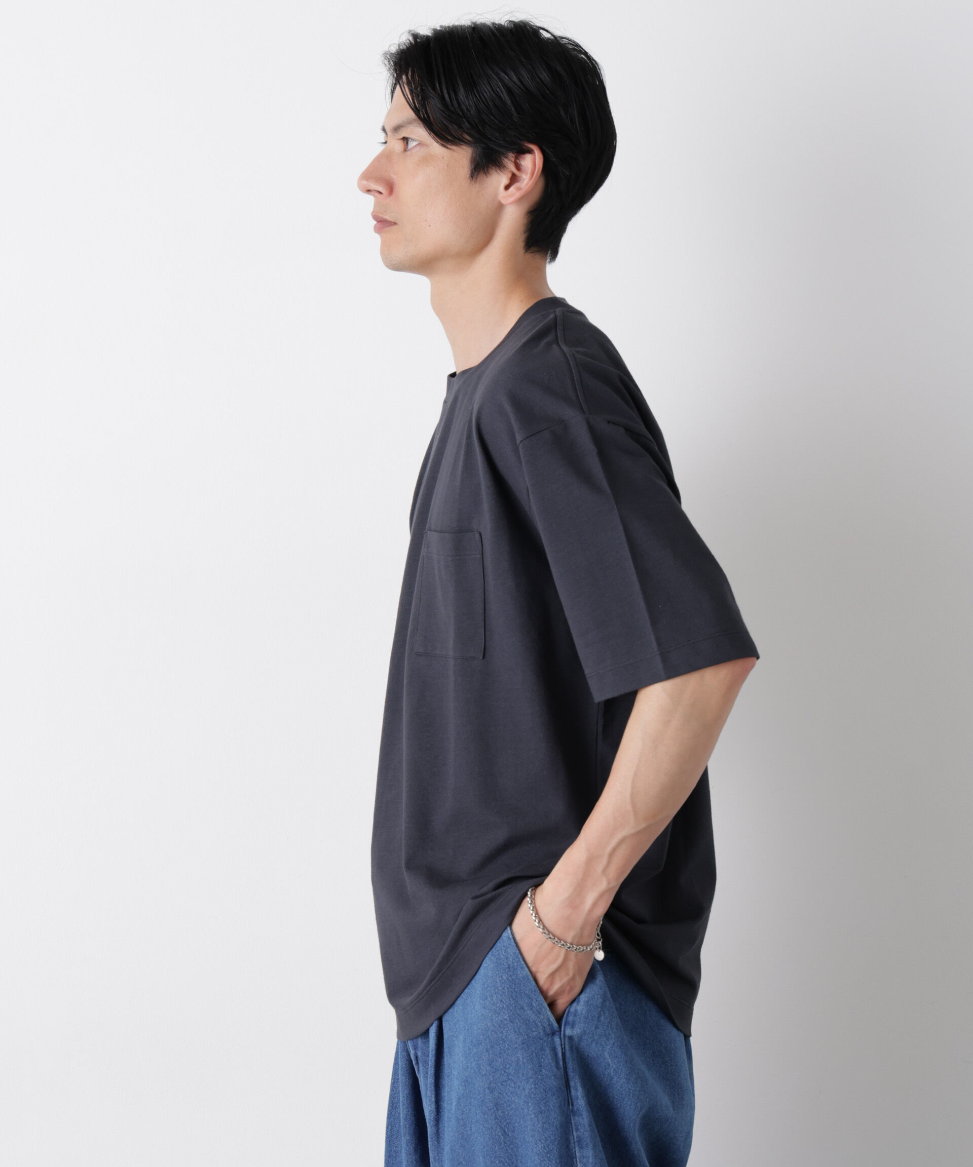 NANO universe「ドライ天竺Tシャツ 半袖」|Tシャツ・カットソー|