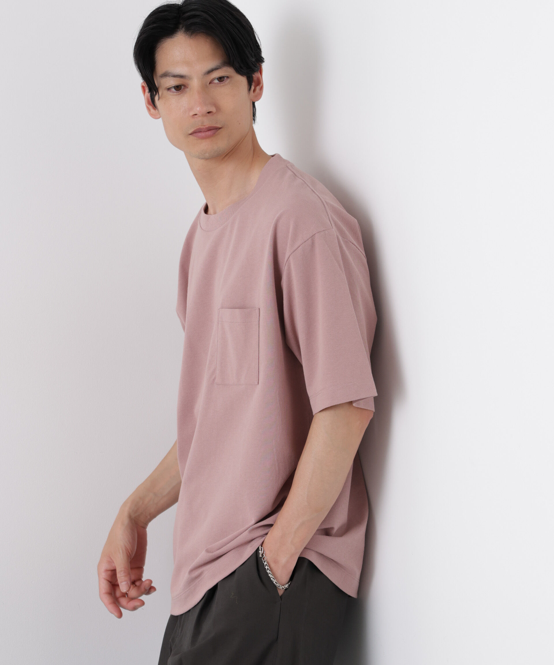 NANO universe「ドライ天竺Tシャツ 半袖」|Tシャツ・カットソー|