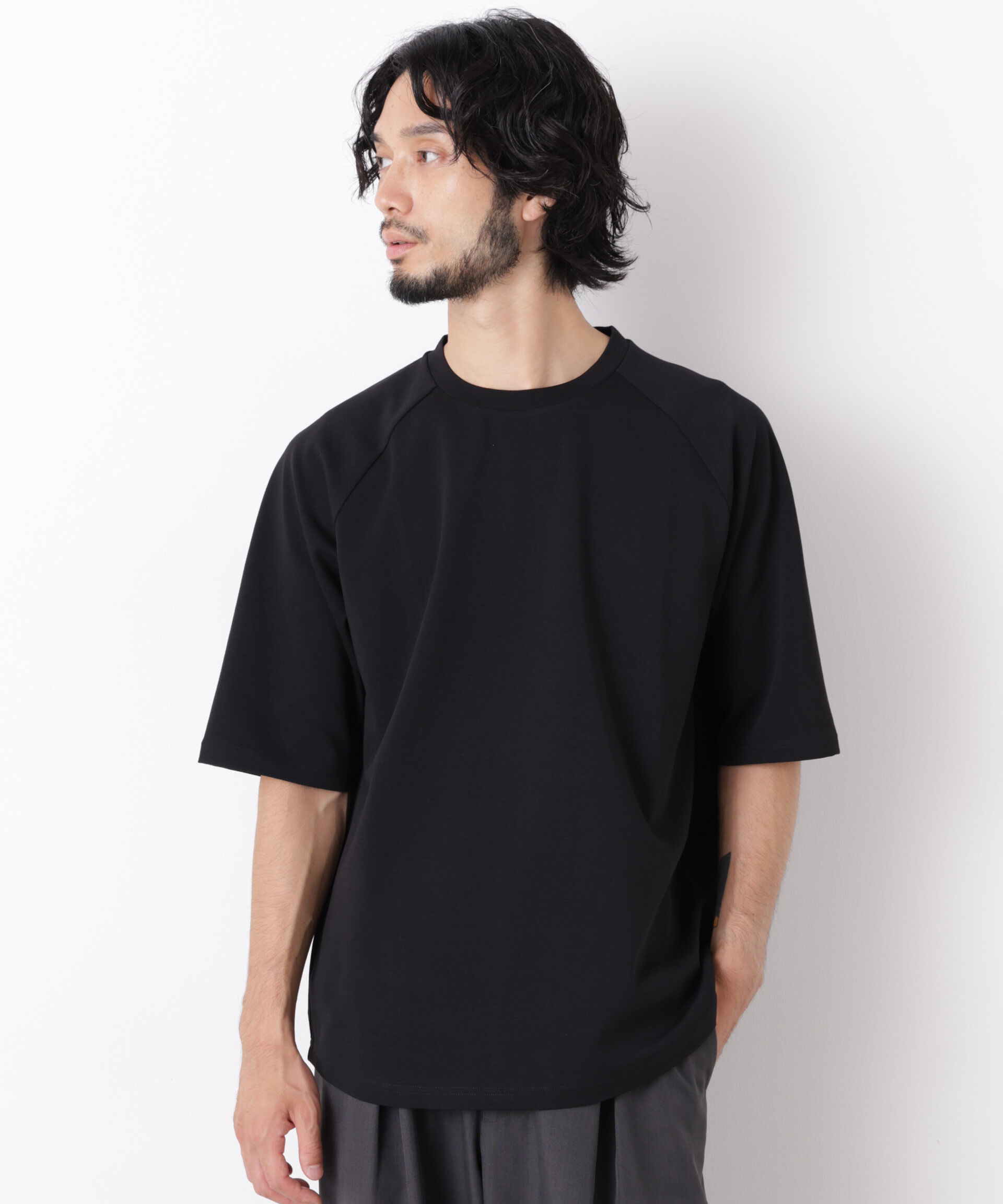 NANO universe「ビッグドレープTシャツ 半袖」|Tシャツ・カットソー|
