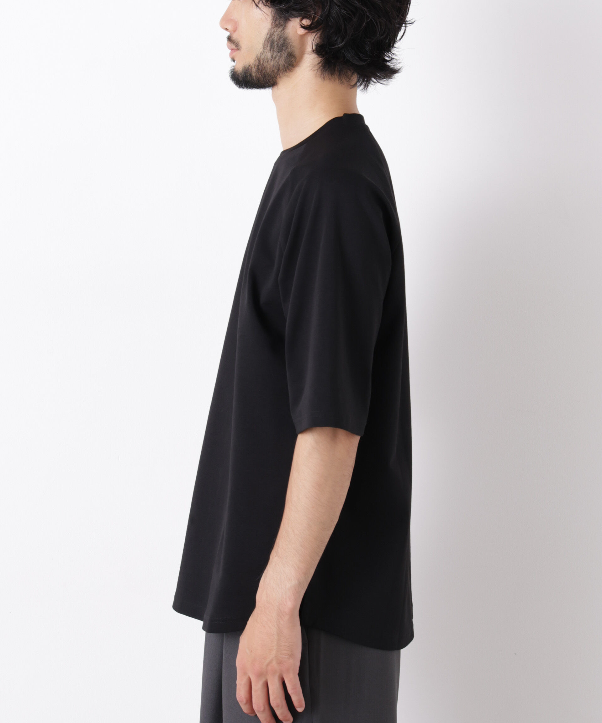 NANO universe「ビッグドレープTシャツ 半袖」|Tシャツ・カットソー|