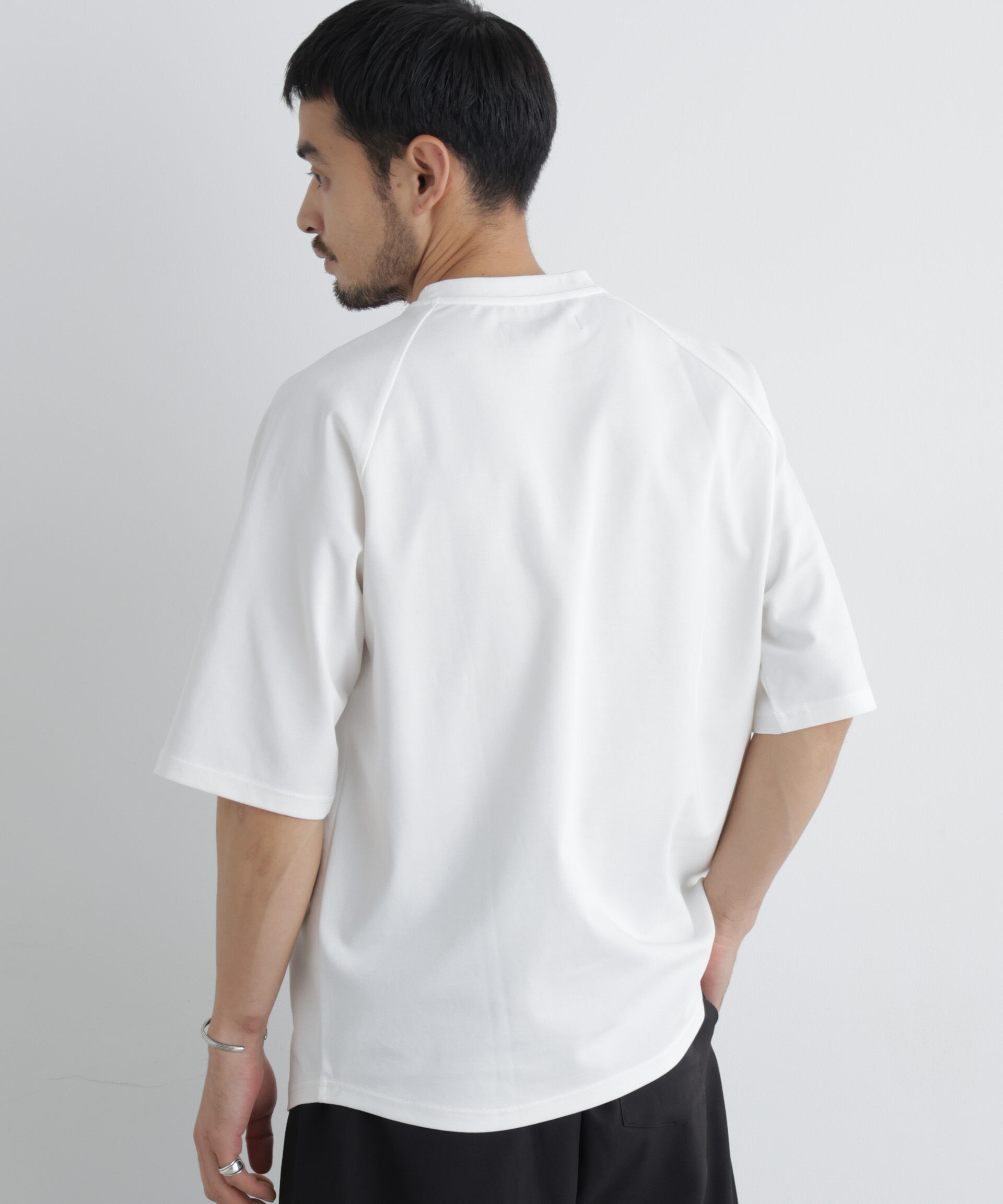 NANO universe「ビッグドレープTシャツ 半袖」|Tシャツ・カットソー|