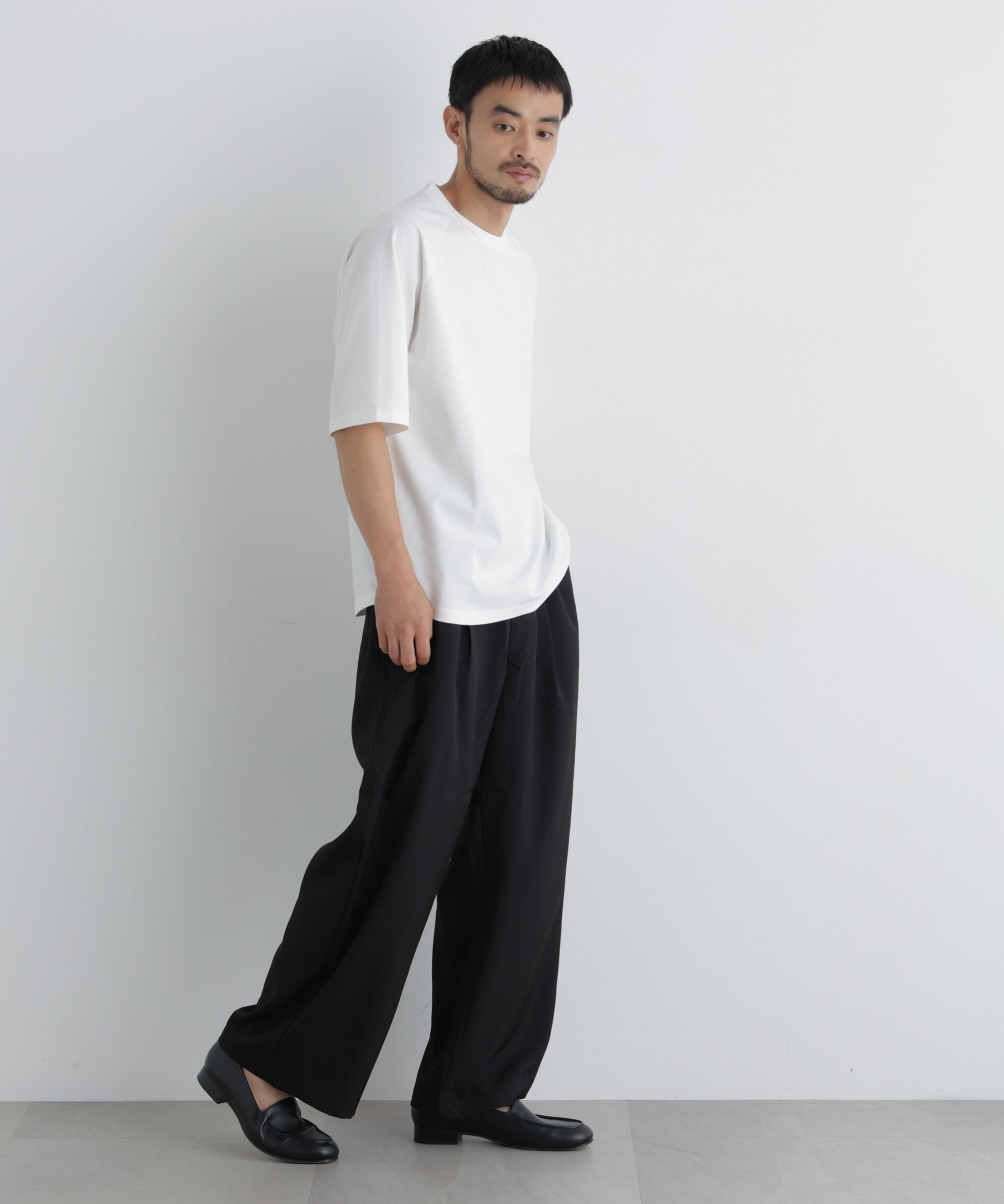 NANO universe「ビッグドレープTシャツ 半袖」|Tシャツ・カットソー|