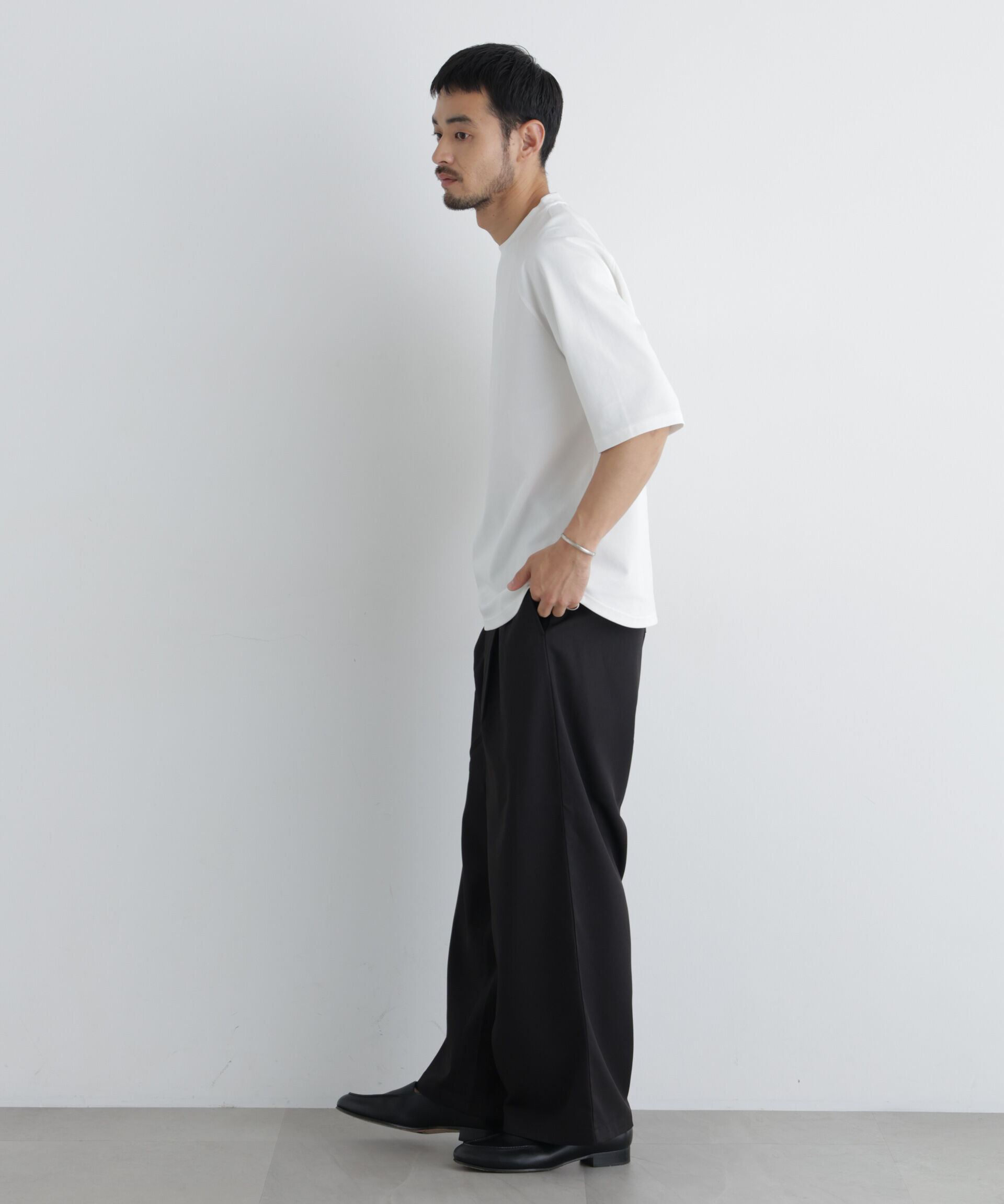 NANO universe「ビッグドレープTシャツ 半袖」|Tシャツ・カットソー|