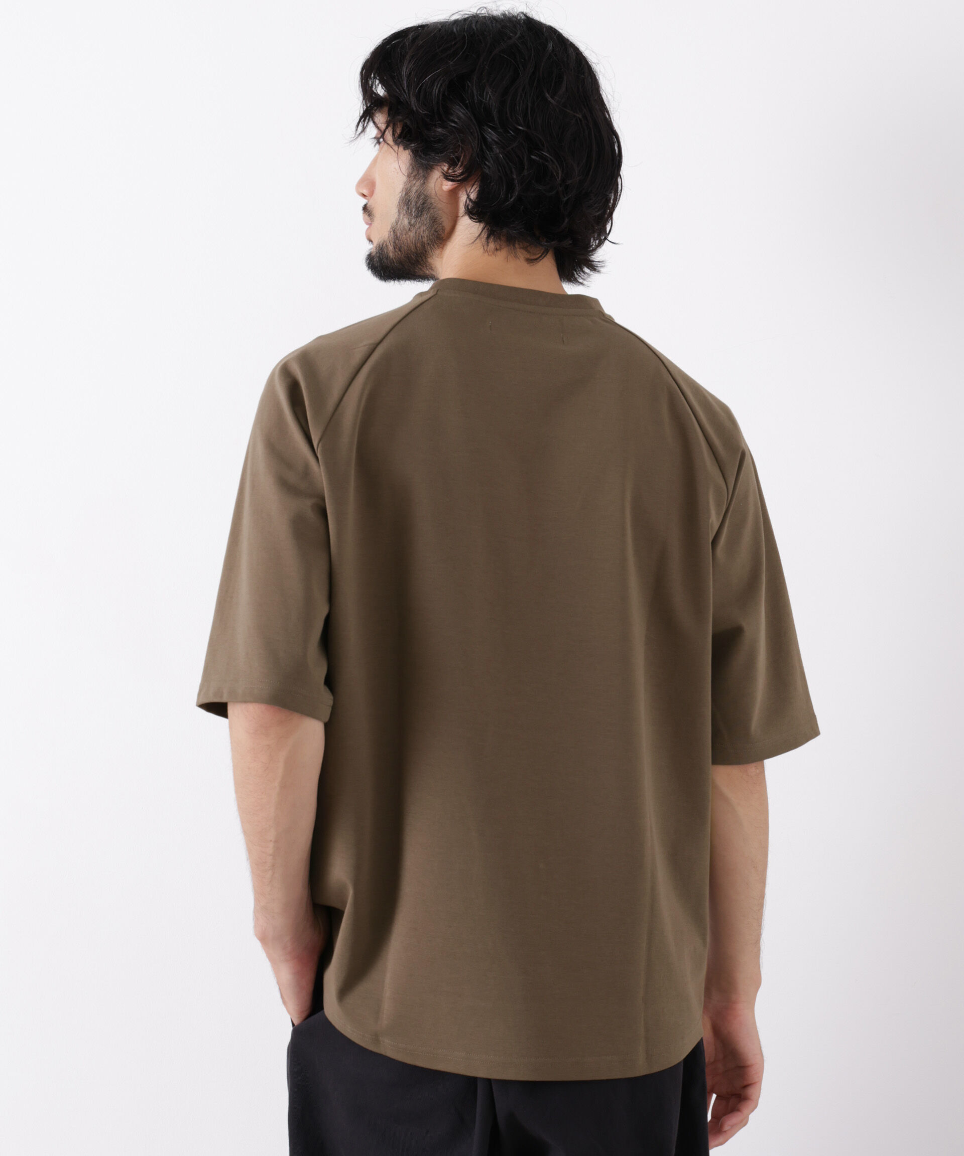 NANO universe「ビッグドレープTシャツ 半袖」|Tシャツ・カットソー|