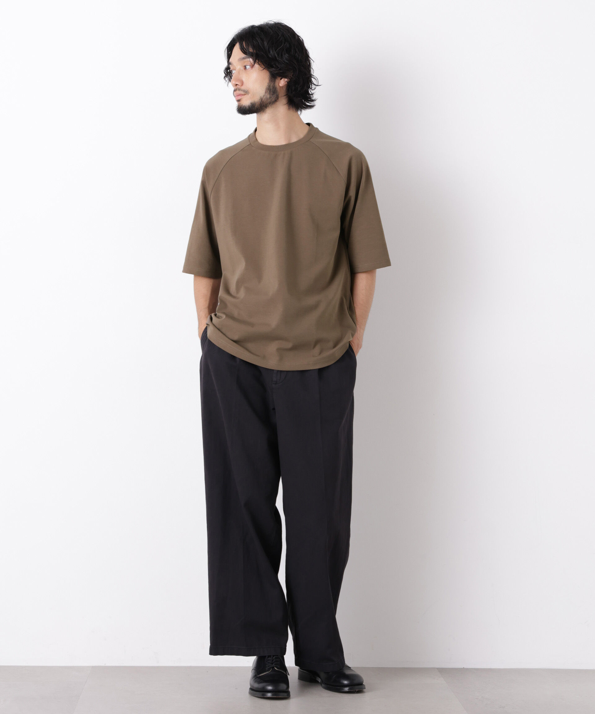 NANO universe「ビッグドレープTシャツ 半袖」|Tシャツ・カットソー|