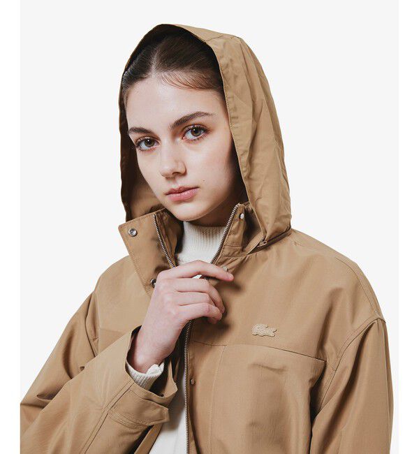 LACOSTE「撥水 ウエストドローコード ユーティリティマウンテンパーカー / フード収納可」|その他|
