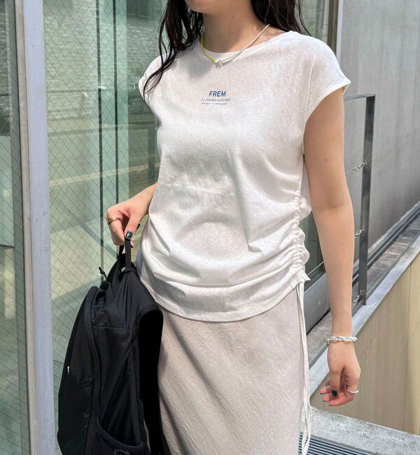 fredy emue「シャーリングノースリーブカットソー」|Tシャツ・カットソー|