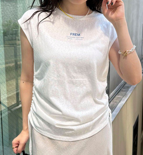 fredy emue「シャーリングノースリーブカットソー」|Tシャツ・カットソー|