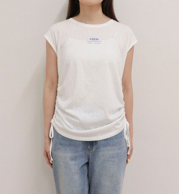 fredy emue「シャーリングノースリーブカットソー」|Tシャツ・カットソー|