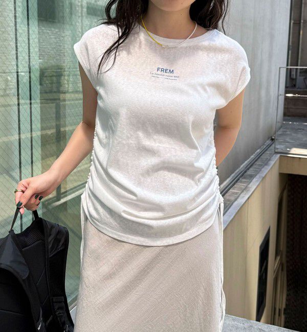 fredy emue「シャーリングノースリーブカットソー」|Tシャツ・カットソー|