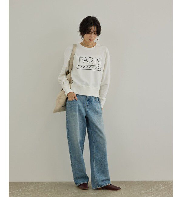 SALON adam et rope'「【Camille de Cussac for SALON】アートプリントスウェット」|スウェット・ジャージ|