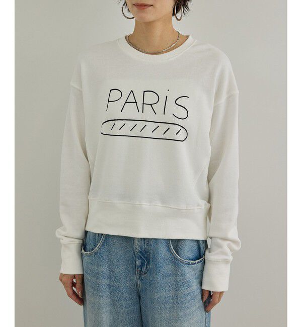 SALON adam et rope'「【Camille de Cussac for SALON】アートプリントスウェット」|スウェット・ジャージ|