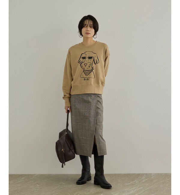 SALON adam et rope'「【Camille de Cussac for SALON】アートプリントスウェット」|スウェット・ジャージ|