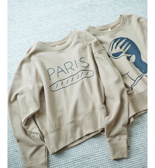 SALON adam et rope'「【Camille de Cussac for SALON】アートプリントスウェット」|スウェット・ジャージ|