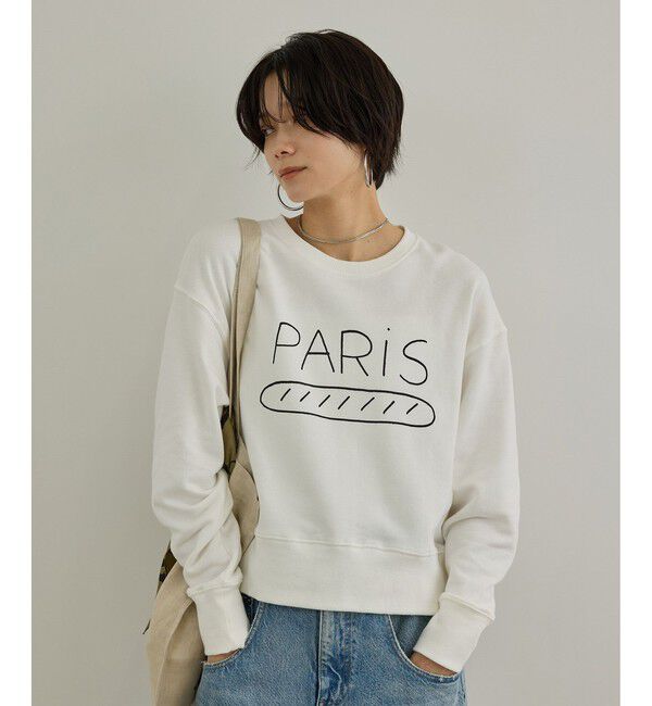 SALON adam et rope'「【Camille de Cussac for SALON】アートプリントスウェット」|スウェット・ジャージ|