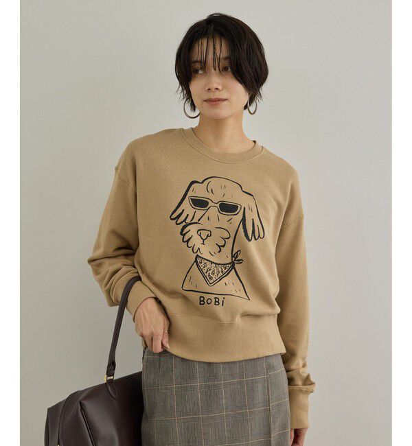 SALON adam et rope'「【Camille de Cussac for SALON】アートプリントスウェット」|スウェット・ジャージ|