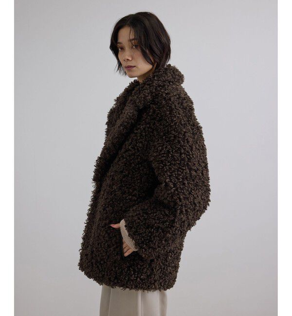 SALON adam et rope'「ムートンライクリバーシブルショートコート」|その他|