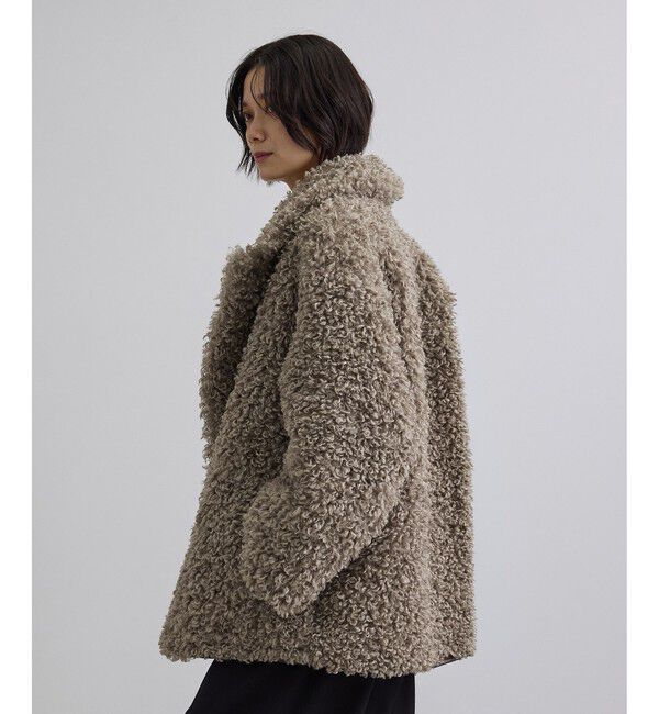 SALON adam et rope'「ムートンライクリバーシブルショートコート」|その他|