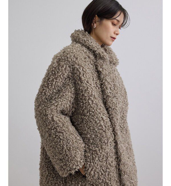 SALON adam et rope'「ムートンライクリバーシブルショートコート」|その他|