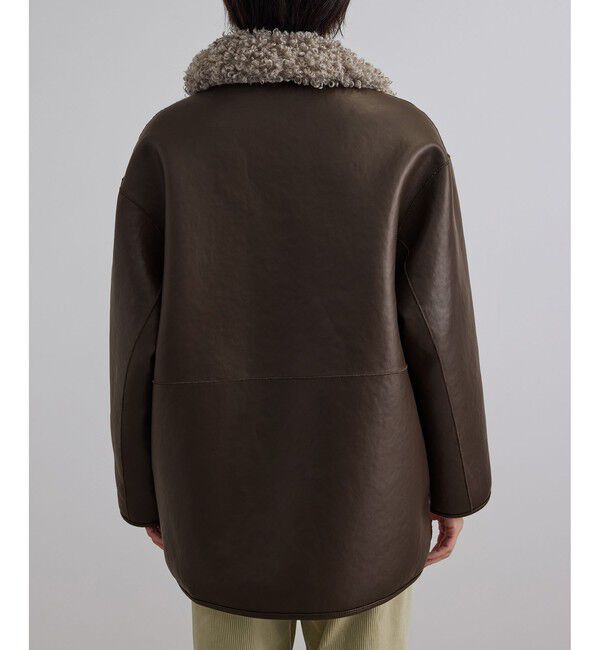 SALON adam et rope'「ムートンライクリバーシブルショートコート」|その他|