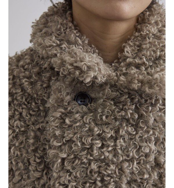 SALON adam et rope'「ムートンライクリバーシブルショートコート」|その他|